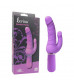 Фиолетовый вибратор Levina Double Penis - 21,5 см.