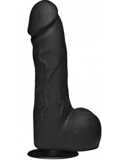 Черный фаллоимитатор The Perfect Cock With Removable Vac-U-Lock Suction Cup - 19 см.