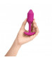 Розовая пробка для ношения с вибрацией Snug Plug 2 - 11,4 см.