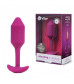 Розовая пробка для ношения с вибрацией Snug Plug 2 - 11,4 см.
