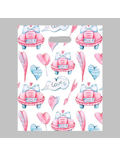 Подарочный пакет  Романтика  - 31 х 40 см.