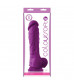 Фиолетовый фаллоимитатор на присоске ColourSoft  8  Soft Dildo - 23,5 см.