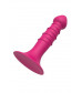 Розовая анальная пробка-фаллос SPIRAL PLUG - 13,5 см.
