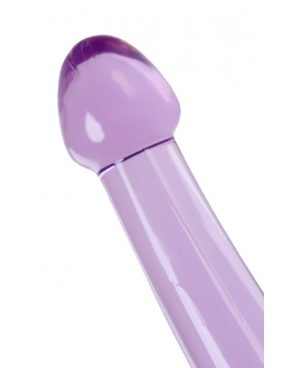 Фиолетовый фаллоимитатор Jelly Dildo M - 18 см.