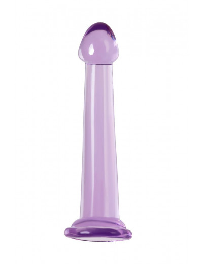Фиолетовый фаллоимитатор Jelly Dildo M - 18 см.