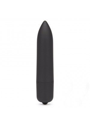 Черная вибропуля X-Basic Long Bullet 10 speeds - 9 см.