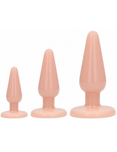 Набор телесных анальных пробок Anal Trainers Kit