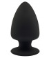 Черная анальная втулка Premium Silicone Plug S - 9 см.