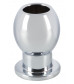 Алюминиевая анальная пробка с тоннелем Lust Tunnel Plug - 6,5 см.