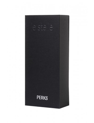 Фиолетовый вибратор Le Stelle PERKS SERIES EX-1 с 2 сменными насадками