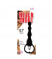 Черная анальная втулка с вибрацией Tail Power Beads - 18 см.