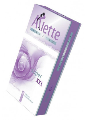 Увеличенные презервативы Arlette Premium Super XXL - 6 шт.