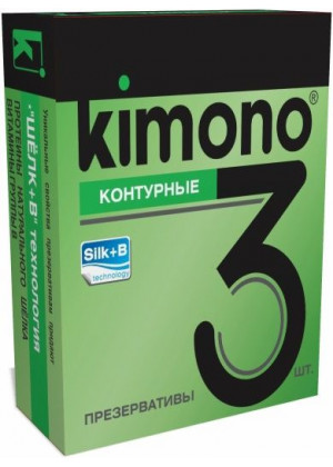 Контурные презервативы KIMONO - 3 шт.