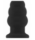 Чёрная анальная пробка с тоннелем №51 Large Hollow Tunnel Butt Plug 5 Inch - 12,7 см.