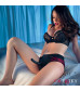 Красно-черные страпон-трусики Pegging Panty Set - размер S-M