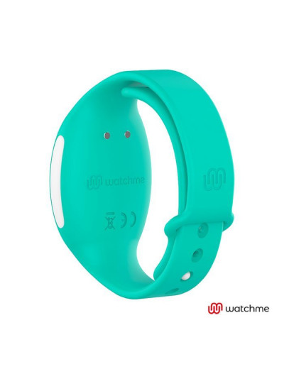 Розовый вибратор для пар с зеленым пультом-часами Weatwatch Dual Pleasure Vibe