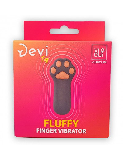 Насадка на палец в форме лапки Finger Vibrator Fluffy