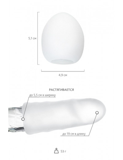 Мастурбатор-яйцо CLOUDY