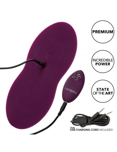 Сливовый вибратор на стул Remote Control Dual Rider с пультом ДУ
