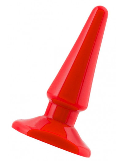 Красная анальная втулка Black Red - 10 см.