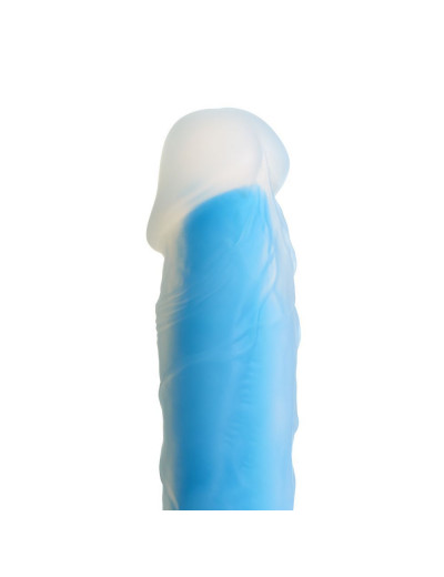 Голубой фаллоимитатор-реалистик So Divine Blue Mamba Dildo - 19 см.