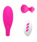 Розовый U-образный вибромассажер с пультом ДУ