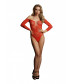 Изящное боди Wonder Rhinestone Bodysuit с длинным рукавом