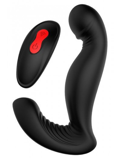 Черный вибромассажер простаты SWIRLING P-PLEASER