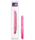 Розовый двусторонний фаллоимитатор 14 Double Dildo - 35,5 см.