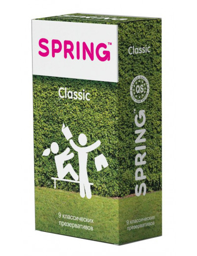 Классические презервативы SPRING CLASSIC - 9 шт.