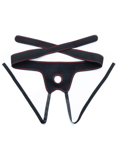 Женский страпон с вибрацией Vibrating Easy Strapon Set 7.0 - 18 см.