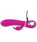 Лиловый вибратор-кролик Super Soft Silicone Rabbit Vibrator - 20,2 см.