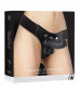 Чёрный страпон  Realistic 8 Inch Strap-On - 20 см.