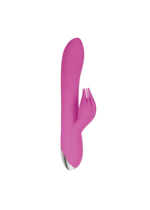 Розовый вибратор-кролик Eve s Clit Tickling Rabbit - 20,4 см.