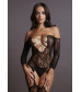 Стильный боди-комбинезон Criss Cross Neck Bodystocking