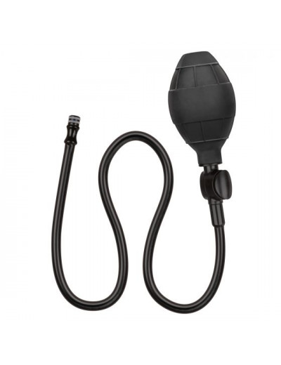 Расширяющаяся анальная пробка со съемным шлангом Medium Silicone Inflatable Plug - 10,75 см.