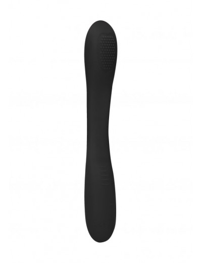 Черный двухсторонний вибратор Flex - 21,5 см.