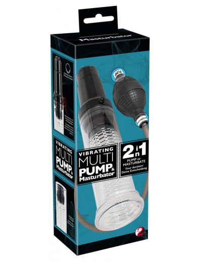 Вакуумная помпа-мастурбатор Vibrating Multi Pump   Masturbator