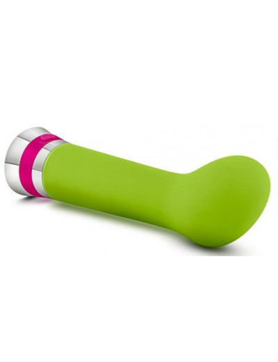 Лаймовый вибромассажер Hue G - 16,5 см.