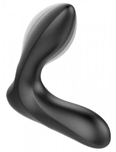Черная анальная втулка с вибрацией и функцией расширения Inflatable Vibrating Prostate Plug