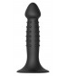 Черный анальный фаллоимитатор NUBBED PLUG - 13,5 см.