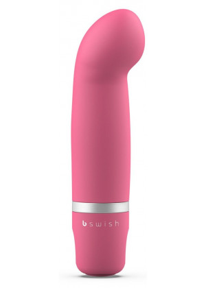 Розовый мини-вибратор Bcute Classic Curve - 10 см.