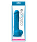 Голубой фаллоимитатор Colours Pleasures 5  Dildo на присоске - 17,8 см.
