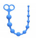 Голубая анальная цепочка Orgasm Beads - 33,5 см.
