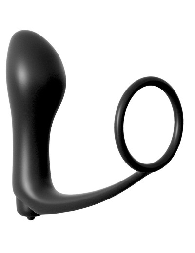 Анальная пробка с вибрацией с эрекционным кольцом Ass-Gasm Cockring Vibrating Plug
