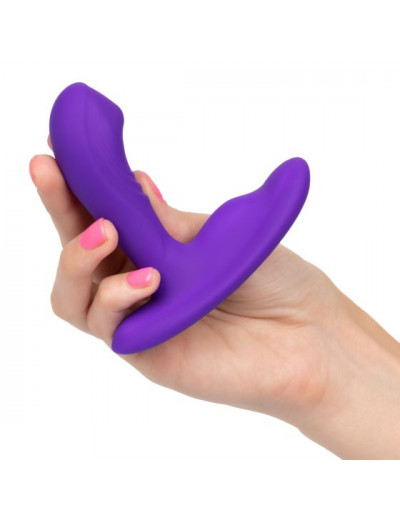 Фиолетовый вибромассажёр простаты Silicone Remote Pinpoint Pleaser