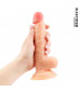 Телесный фаллоимитатор Erowoman - 19,5 см.