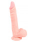 Реалистичный фаллоимитатор с чуть зауженной головкой Medical Silicone Dildo - 21 см.