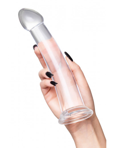 Прозрачный нереалистичный фаллоимитатор Jelly Dildo XL - 22 см.