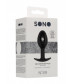 Черная анальная пробка N 89 Self Penetrating Butt Plug - 8,3 см.
